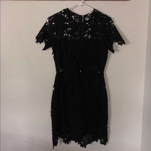 Black lace dress